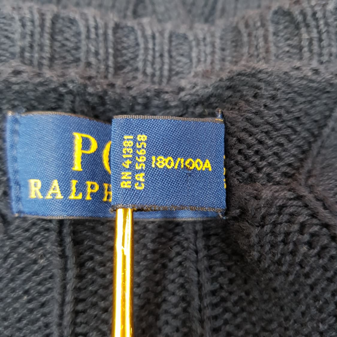 폴로 랄프로렌 케이블 코튼 니트 L사이즈 상품이미지7
