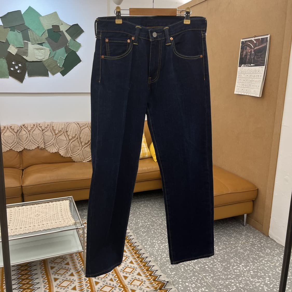 리바이스 503 모던 캐주얼 빈티지 진청 데님팬츠 30인치 C10763 상품이미지3