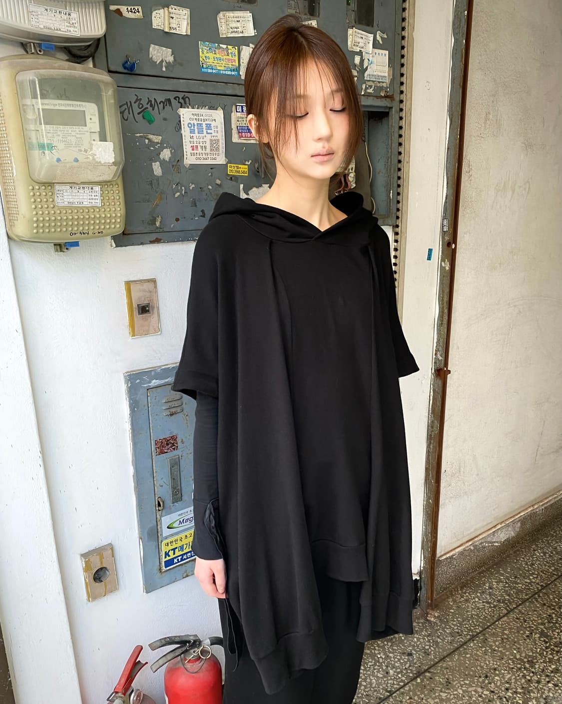 Y’s by 요지 야마모토 2020 S/S 기믹 슬리브리스 후드 상품이미지9