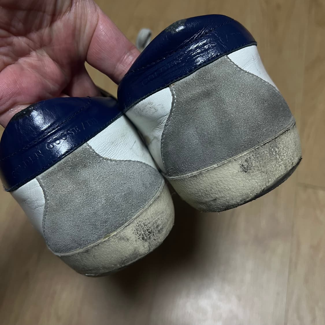 골든구스 슈퍼스타 화이트 크림 블루탭 42 상품이미지2