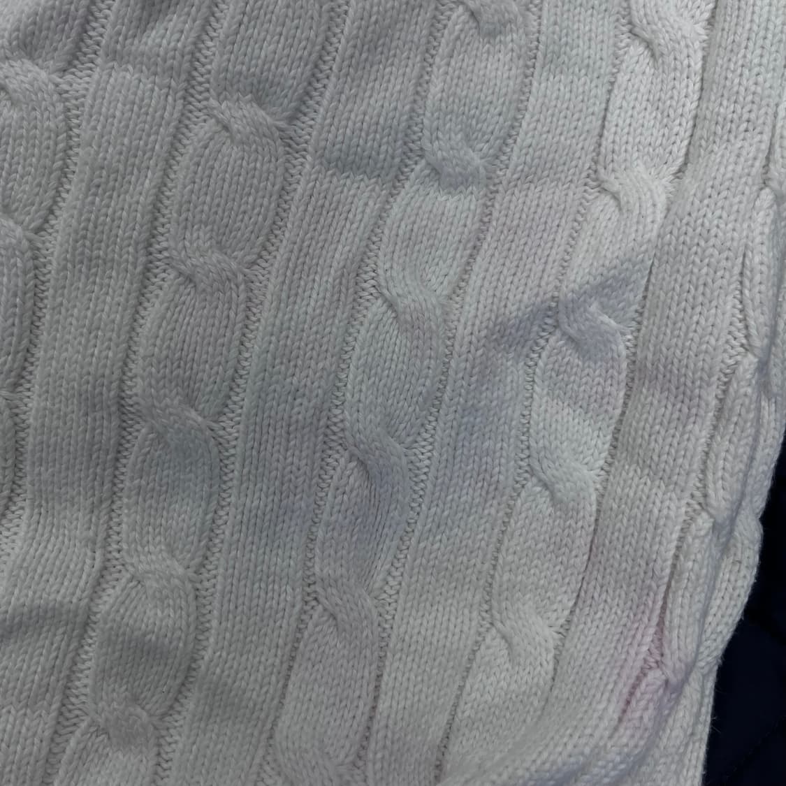 W 90 폴로랄프로렌 신형 화이트 꽈배기 니트 상품이미지6