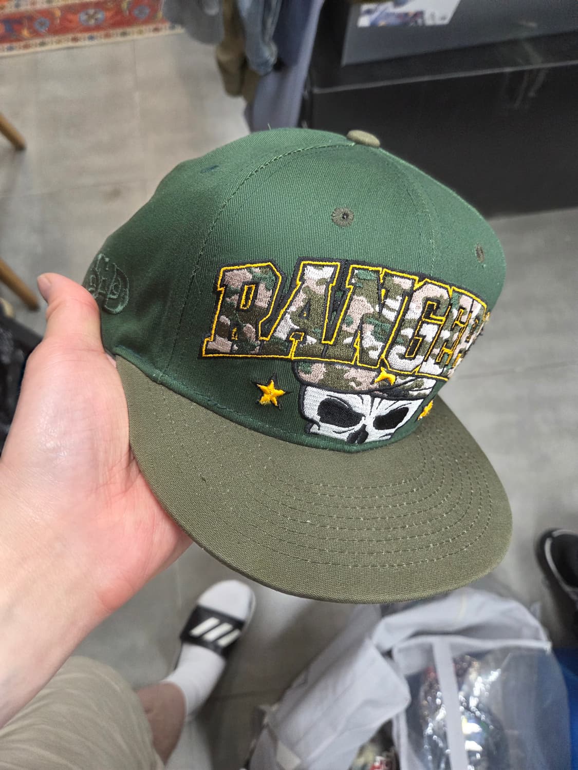 스톨앤딘 빈티지 카모 레인저 스컬 스냅백 모자 프리  상품이미지7