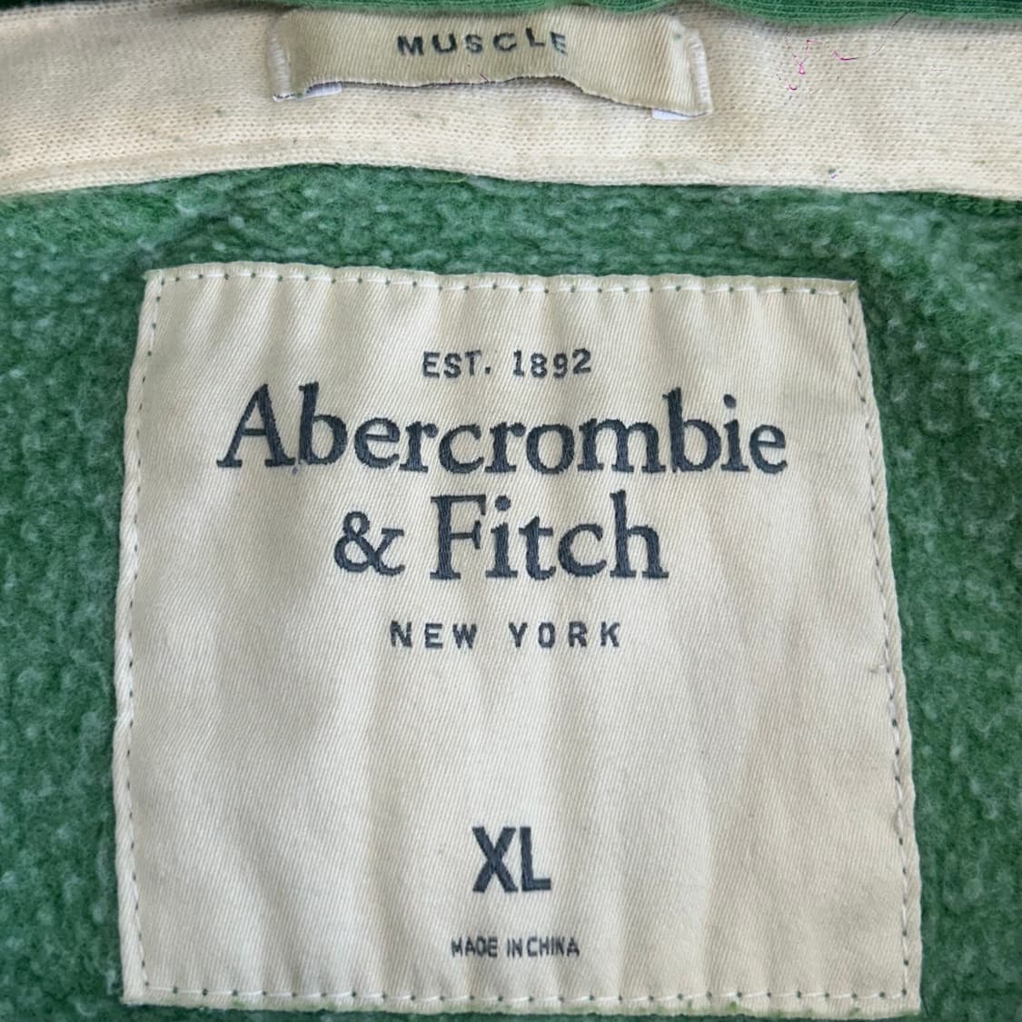 Abercrombie 아베크롬비 스몰로고 라이트그린 후드티 상품이미지5