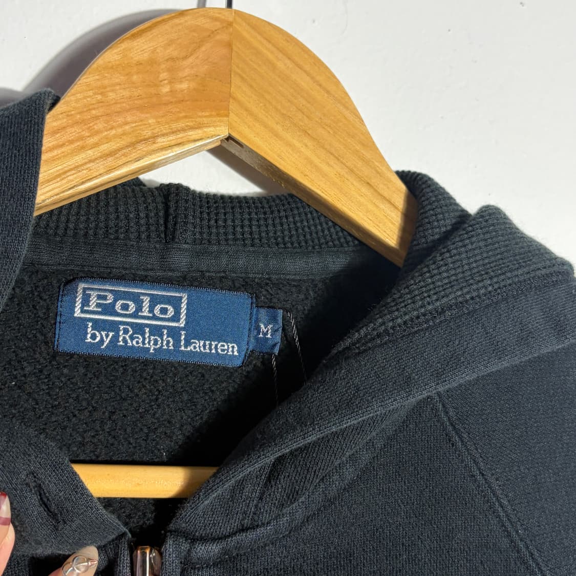 폴로 블랙 후드집업 (무료배송) 상품이미지2