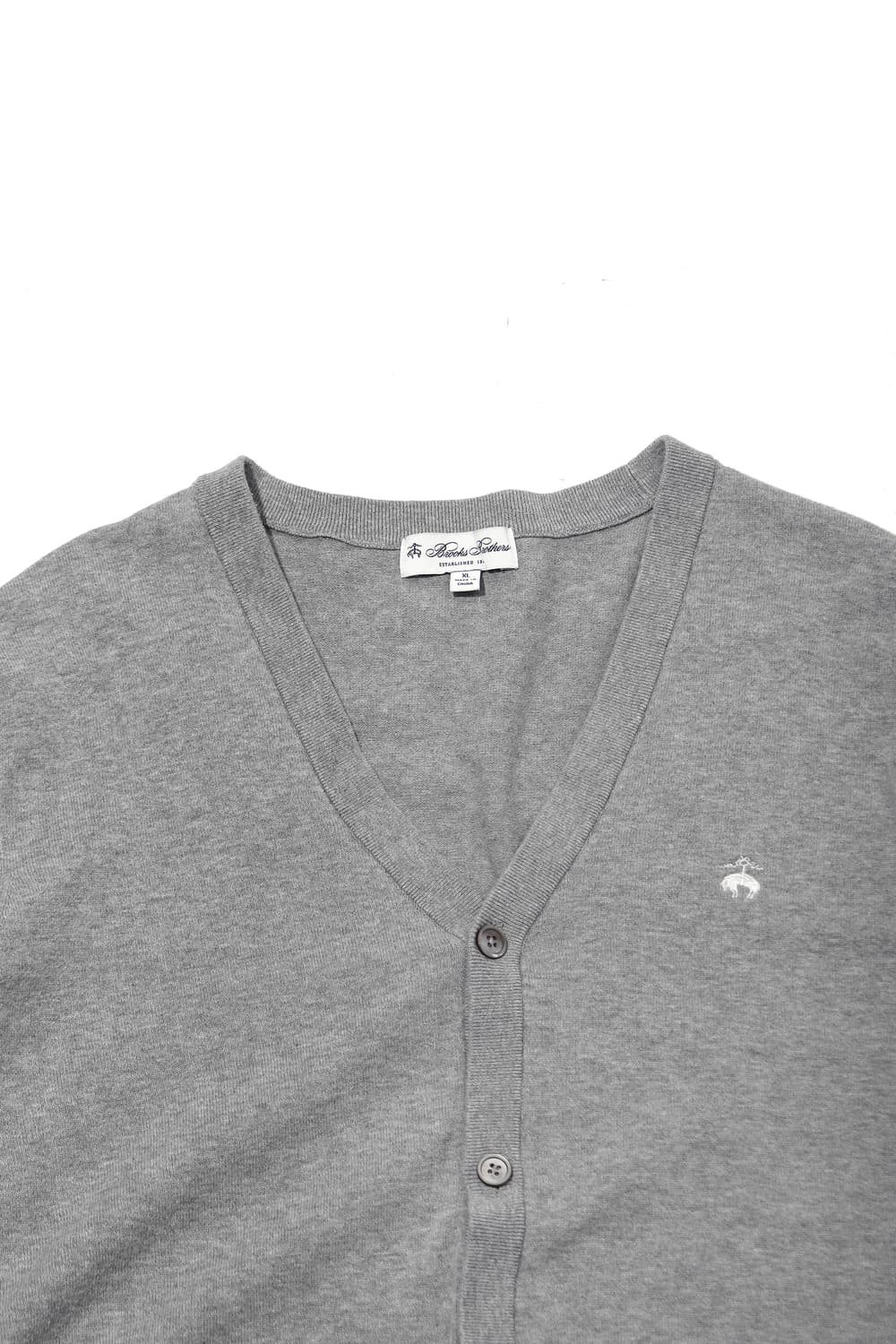 브룩스 브라더스 코튼 멜린지 가디건 size XL 상품이미지3