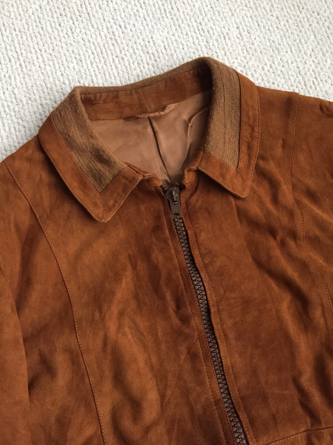 70’s 로커빌리 디어스킨 스웨이드 레더 자켓 상품이미지3