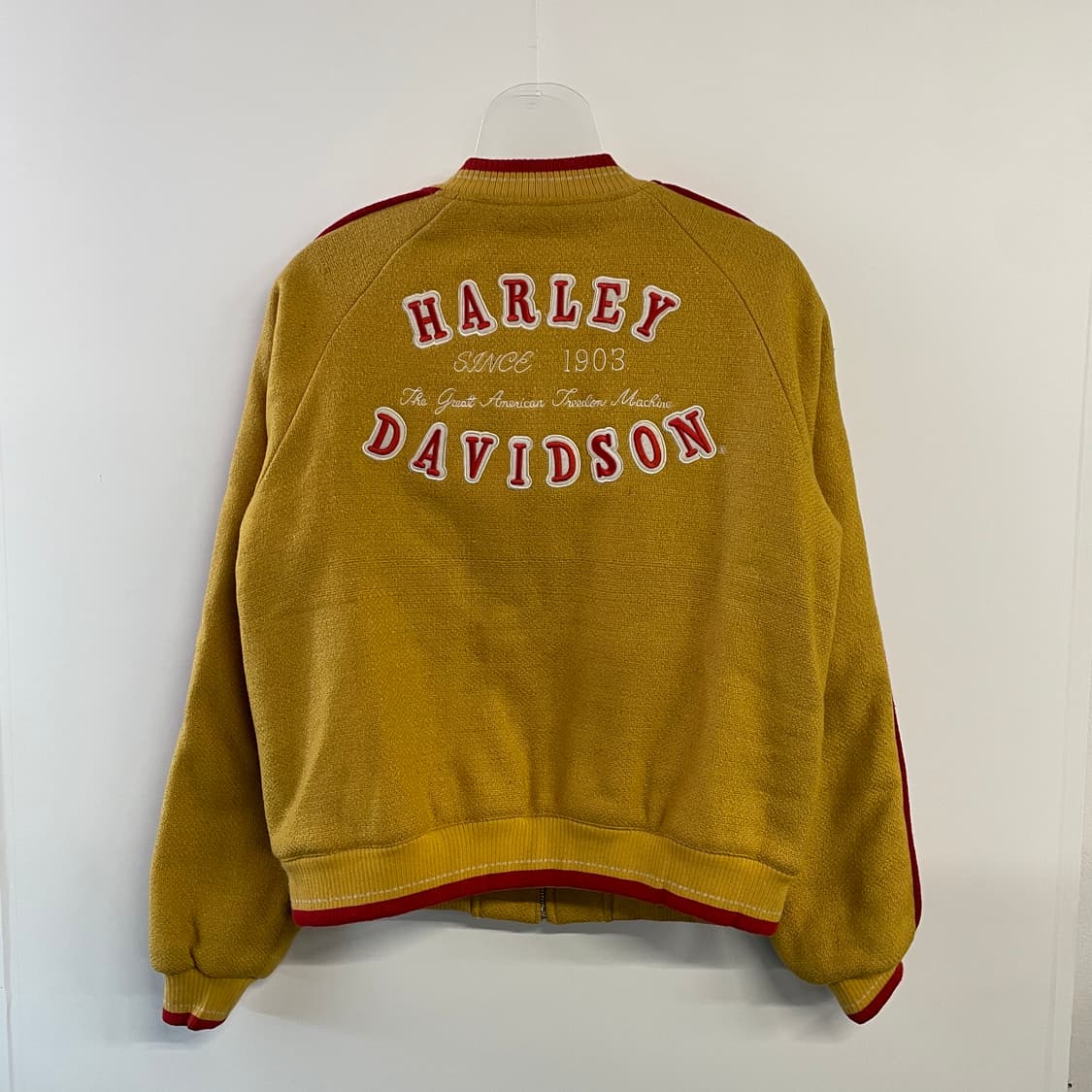 90s 할리 데이비슨 울 블루종 자켓 상품이미지8