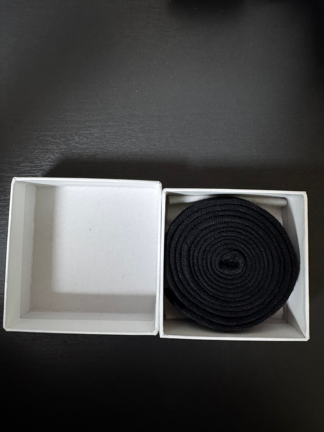 해칭룸 해링본 스트라이프 타이 블랙 상품이미지1