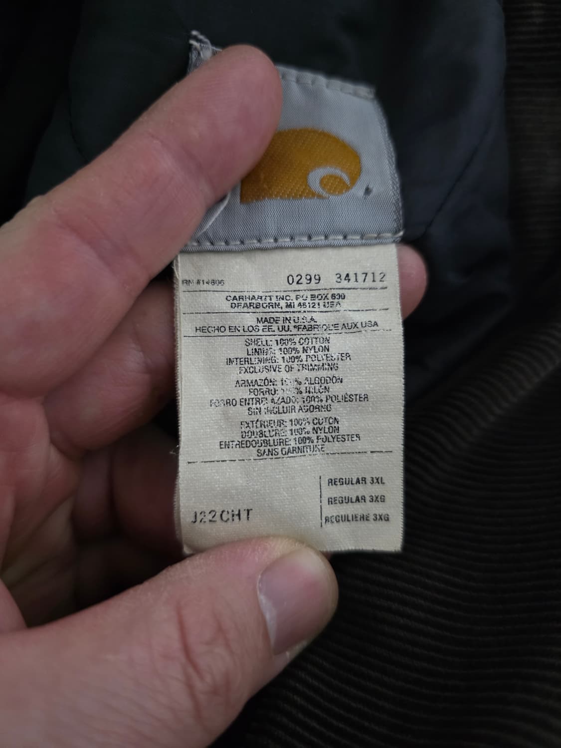 Carhartt j22 3XL cht 칼하트 j22 cht 3XL 상품이미지4