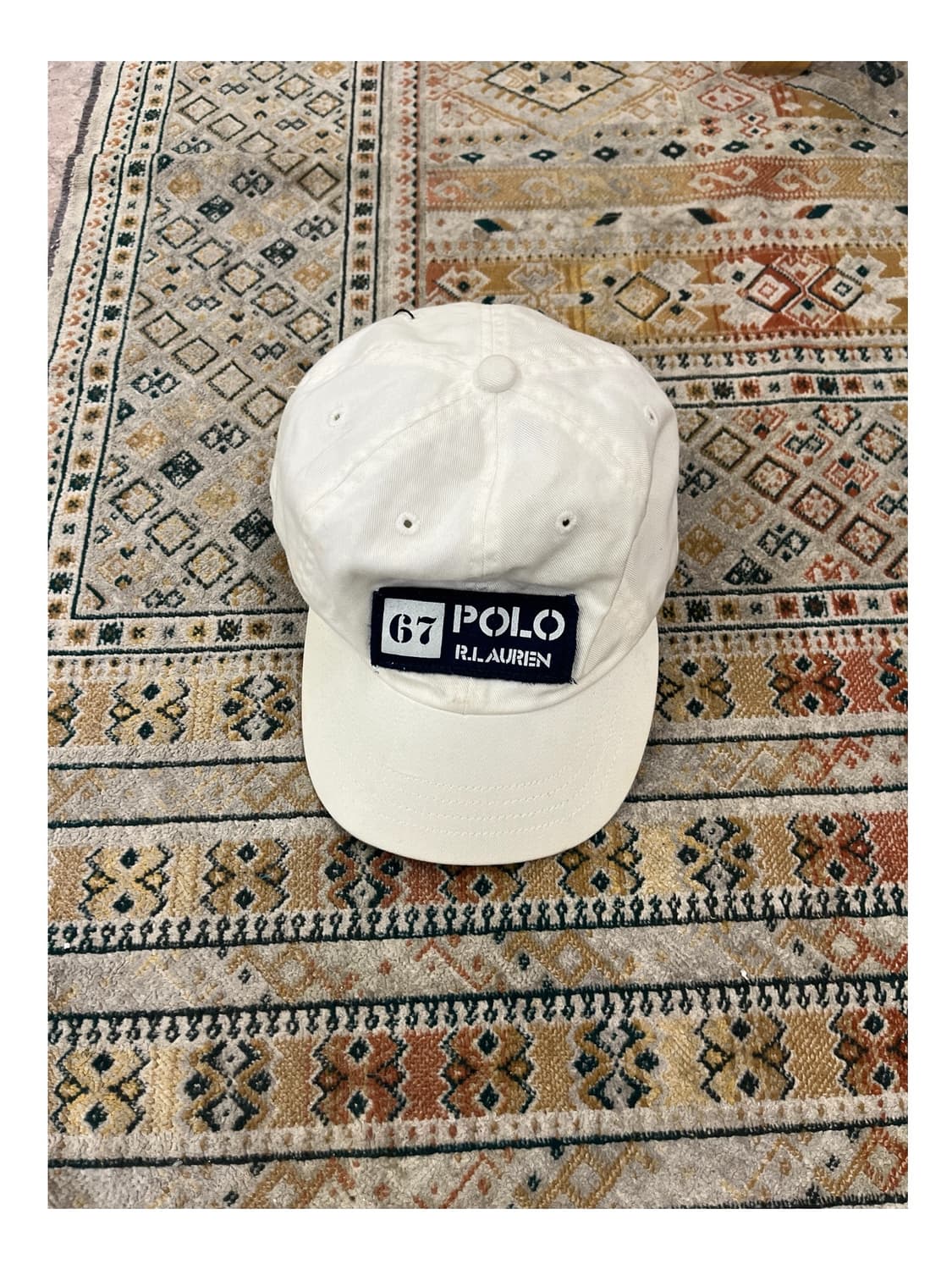 폴로 랄프로렌 볼캡 화이트 키즈 4-7 #csz3145 상품이미지1