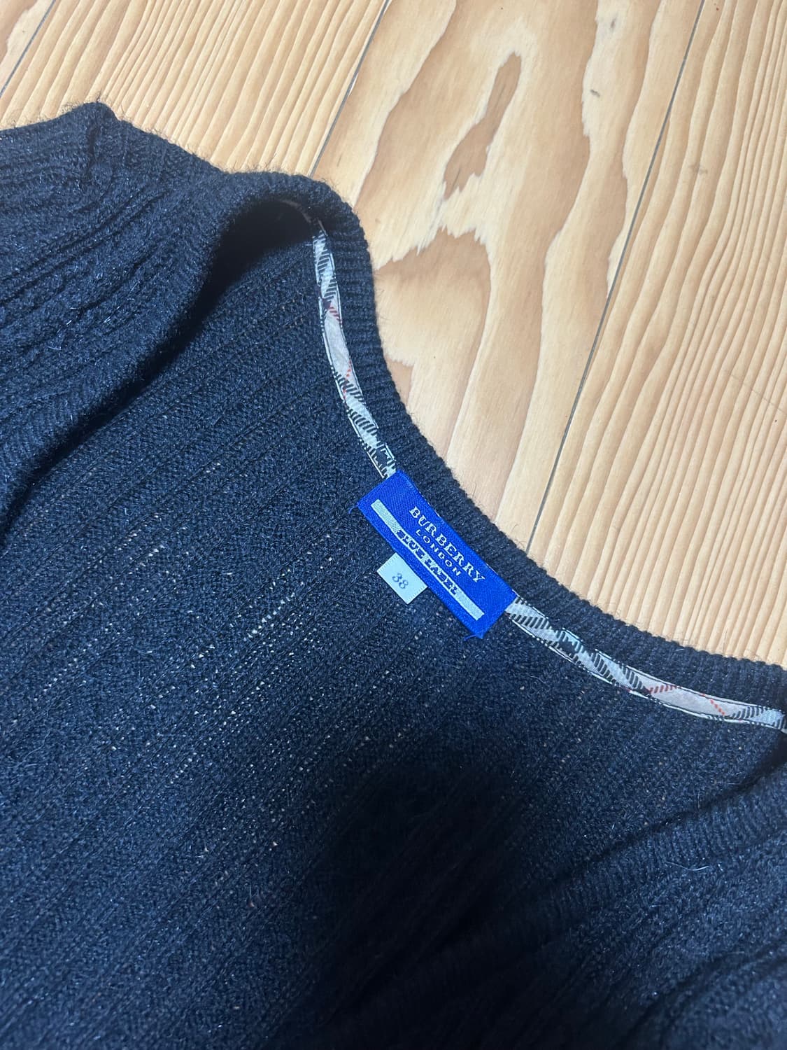 버버리 블루라벨 블랙 볼레로 38 상품이미지4