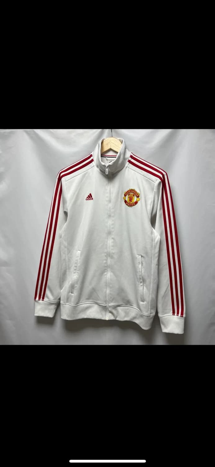 [정품/100] 아디다스 맨유 삼선 화이트레드 트랙탑/져지 상품이미지3