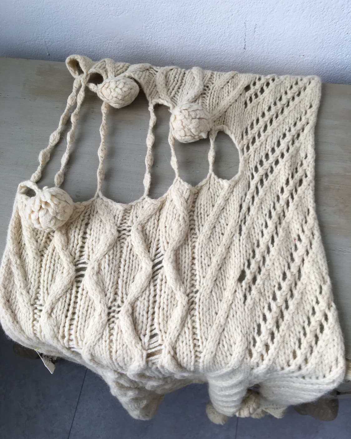  pom pom damage knit muffler 상품이미지5