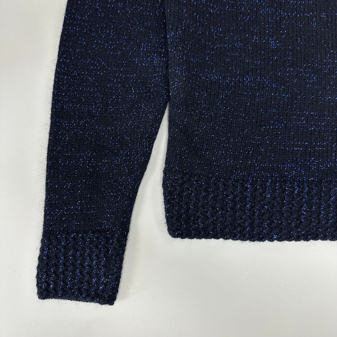 A.P.C. 아페쎄 메리노울 앙고라 메탈릭블루 니트 상품이미지4