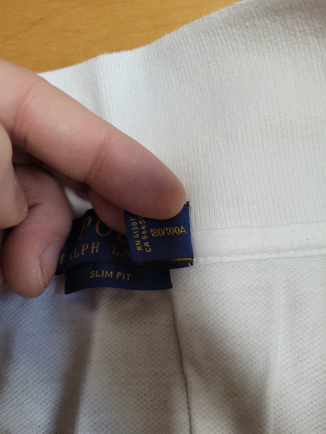 정품 폴로 랄프로렌 화이트 반팔 카라티 상품이미지3