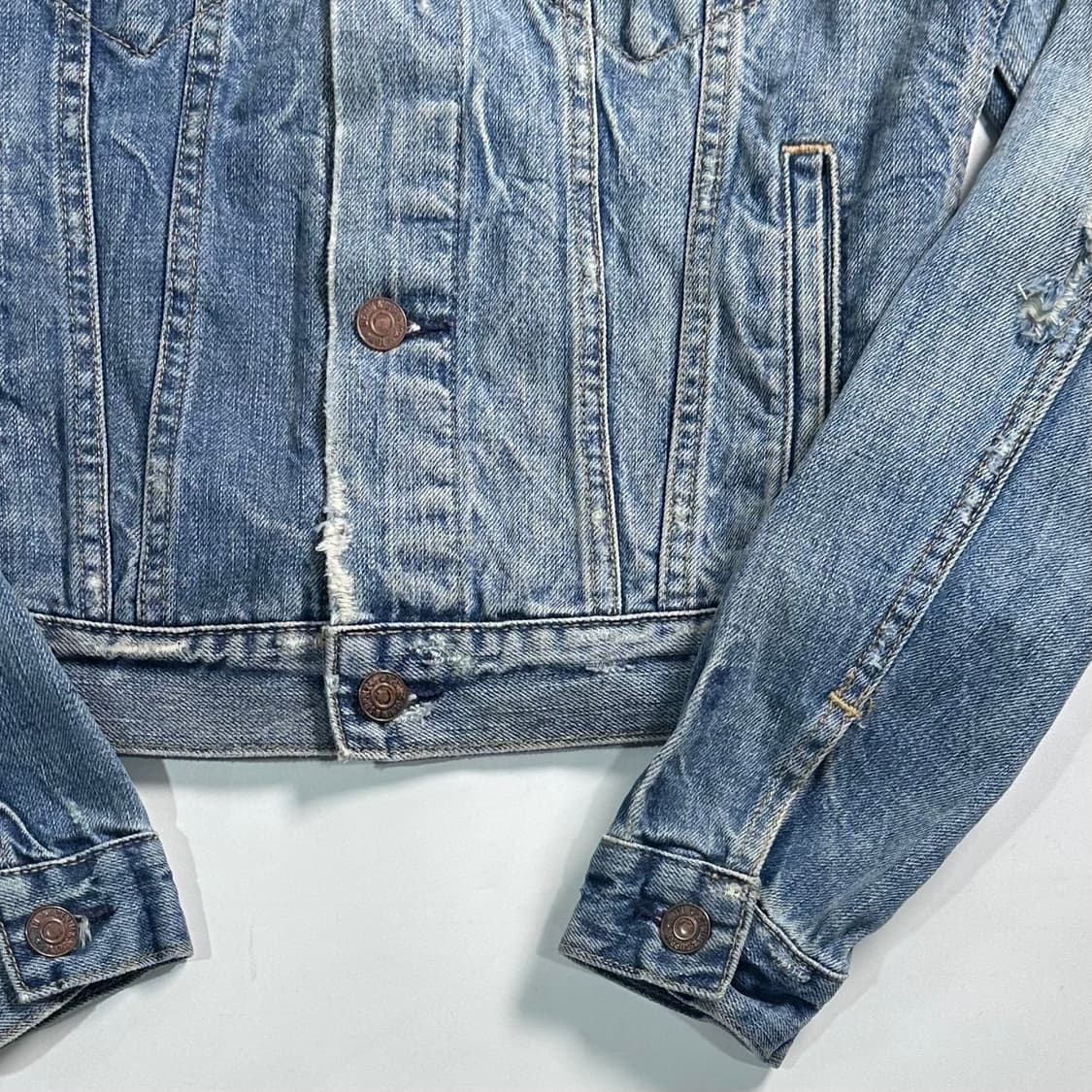 폴로 D&S 우먼스 디스트레스드 데님 자켓  상품이미지2