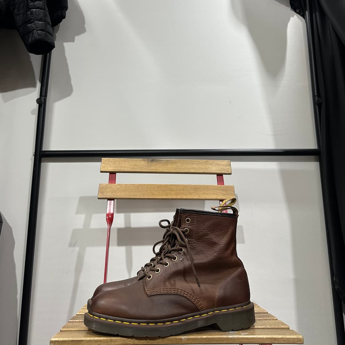 UK8) 닥터마틴 워커 남성 남자 부츠 8홀 브라운 20847 상품이미지3