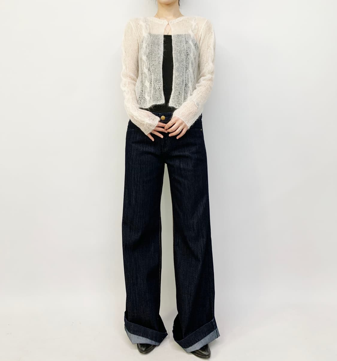 질 스튜어트 모헤어 니트 가디건 상품이미지2