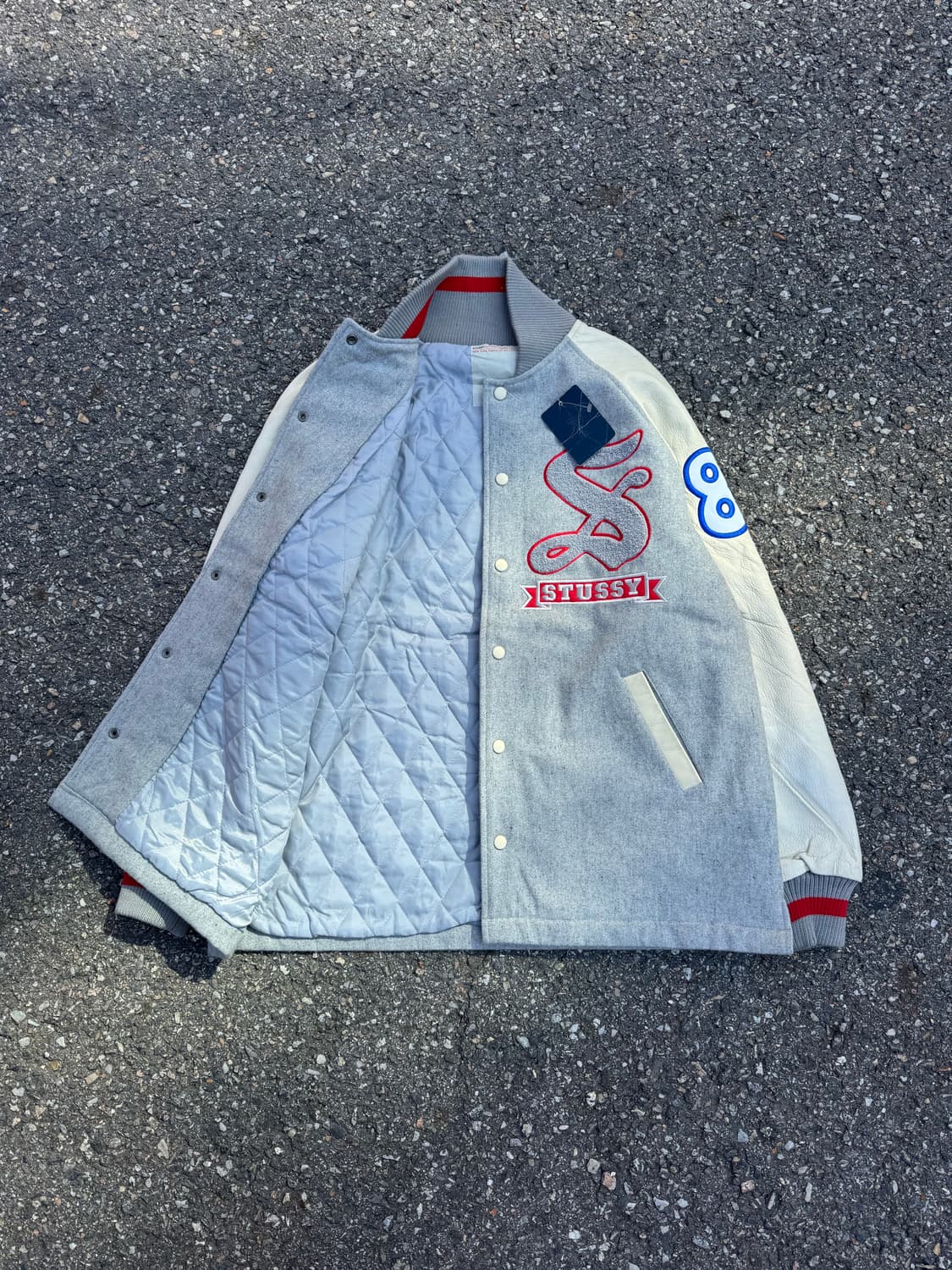 (Deadstock) 00s 스투시 바시티 자켓 상품이미지6