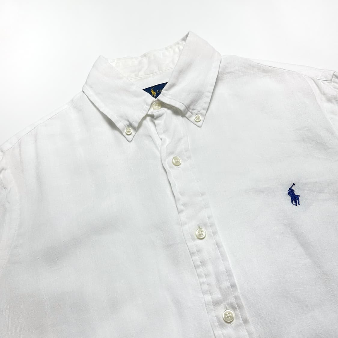 폴로 신형라벨 린넨 화이트 셔츠 상품이미지4