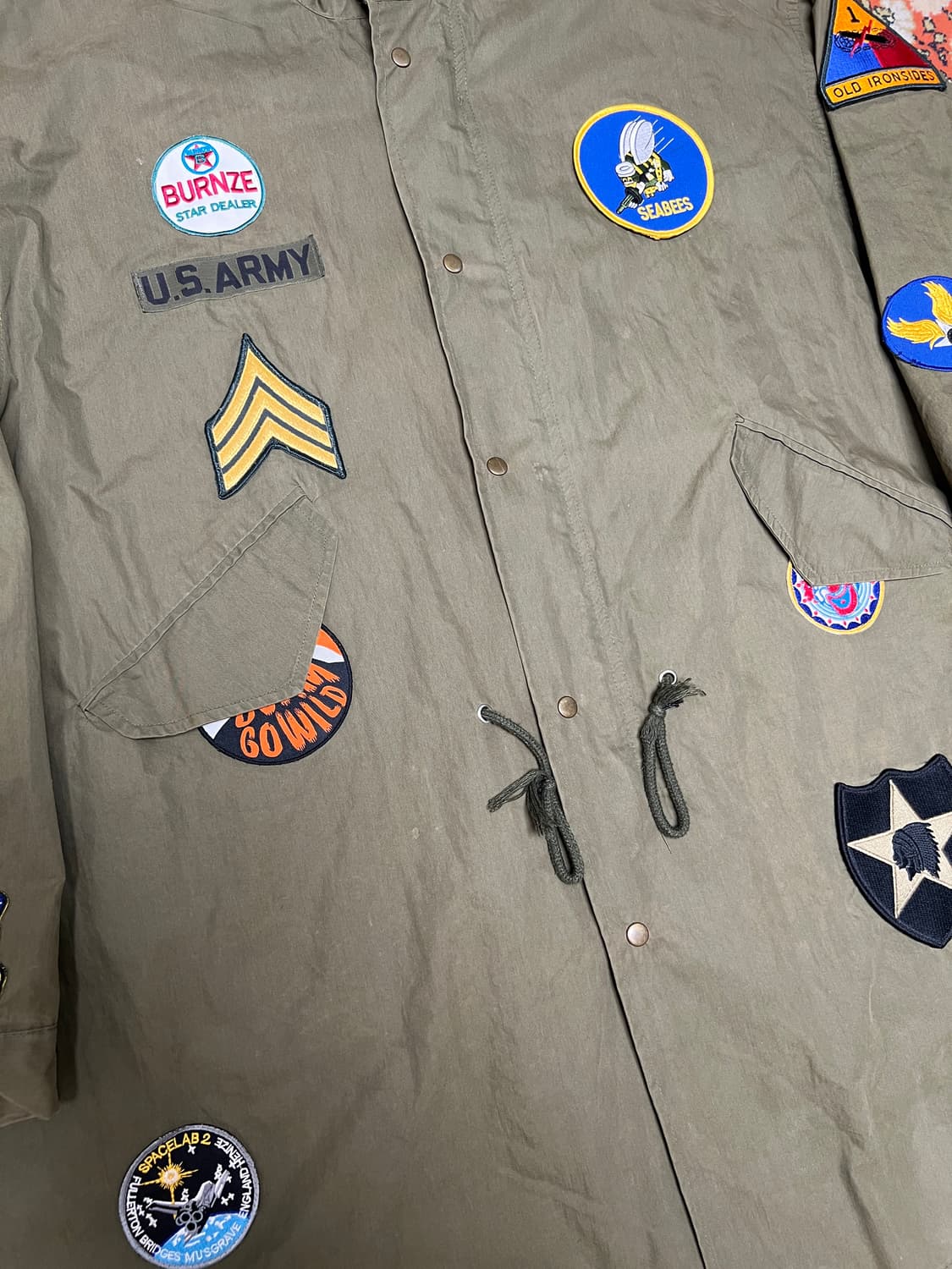 [XL] M65 패치 피쉬테일 개파카 야상 외피 상품이미지2