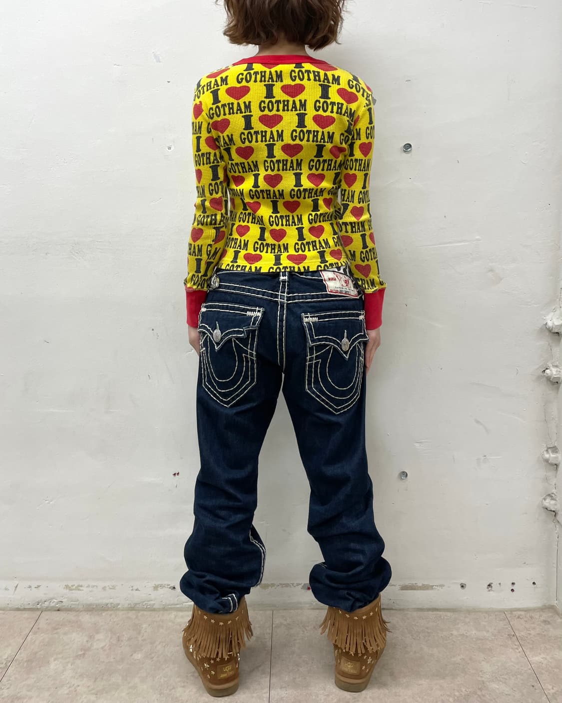 I love GOTHAM Waffle Long Sleeve  상품이미지5