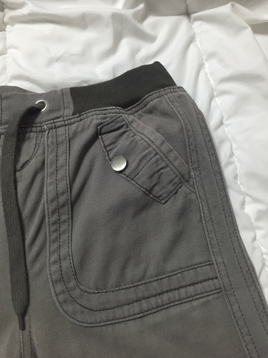 y2k 빈티지 백포켓 부츠컷 팬츠 챠콜 상품이미지5