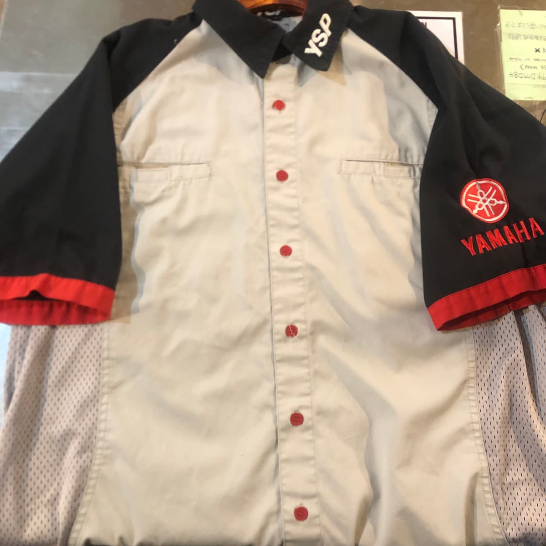 [NO.9] y2k 야마하 레이싱 워크셔츠 반팔 상품이미지3