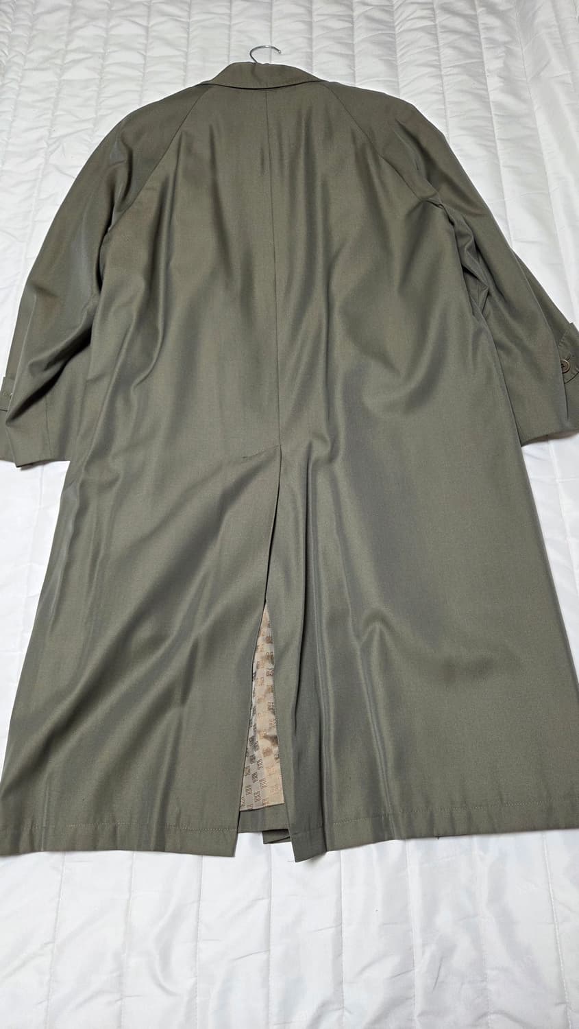 [57]지방시 울실크 싱글트렌치코트 울내피포함 올리브그린 약105 상품이미지8