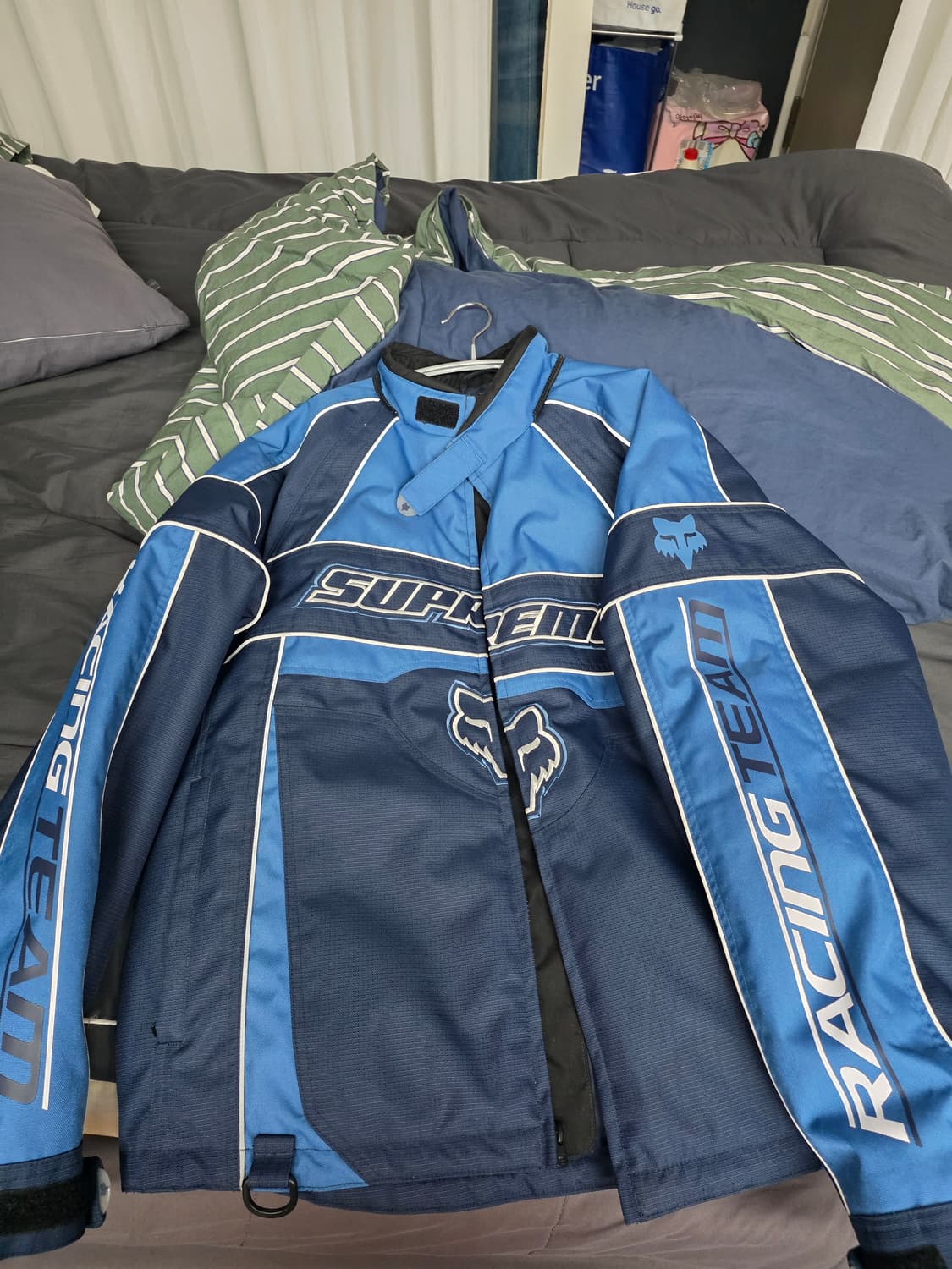 슈프림 폭스레이싱자켓 블루 XL 상품이미지4