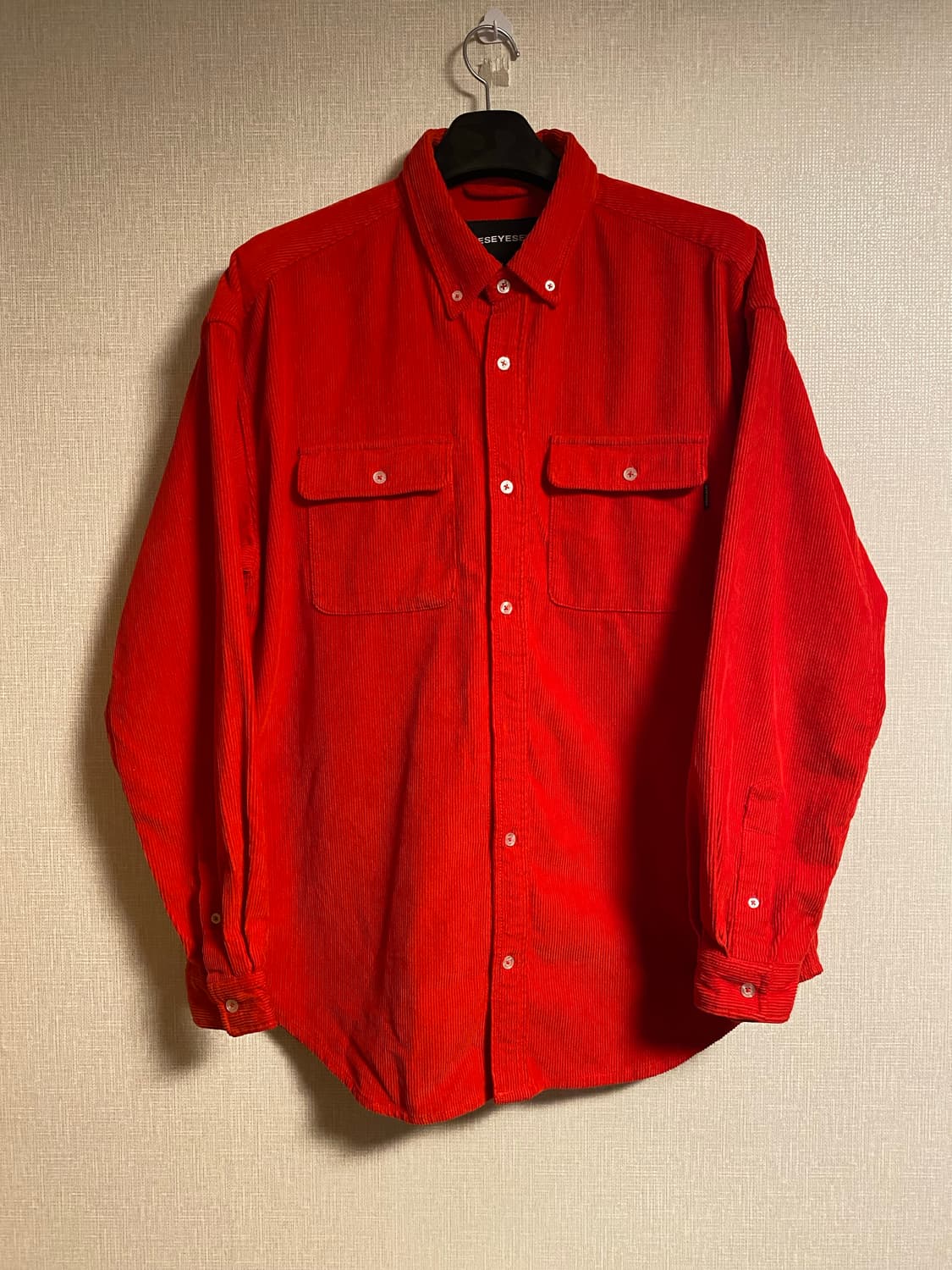 Yeseyesee Corduroy Shirts Red 상품이미지1