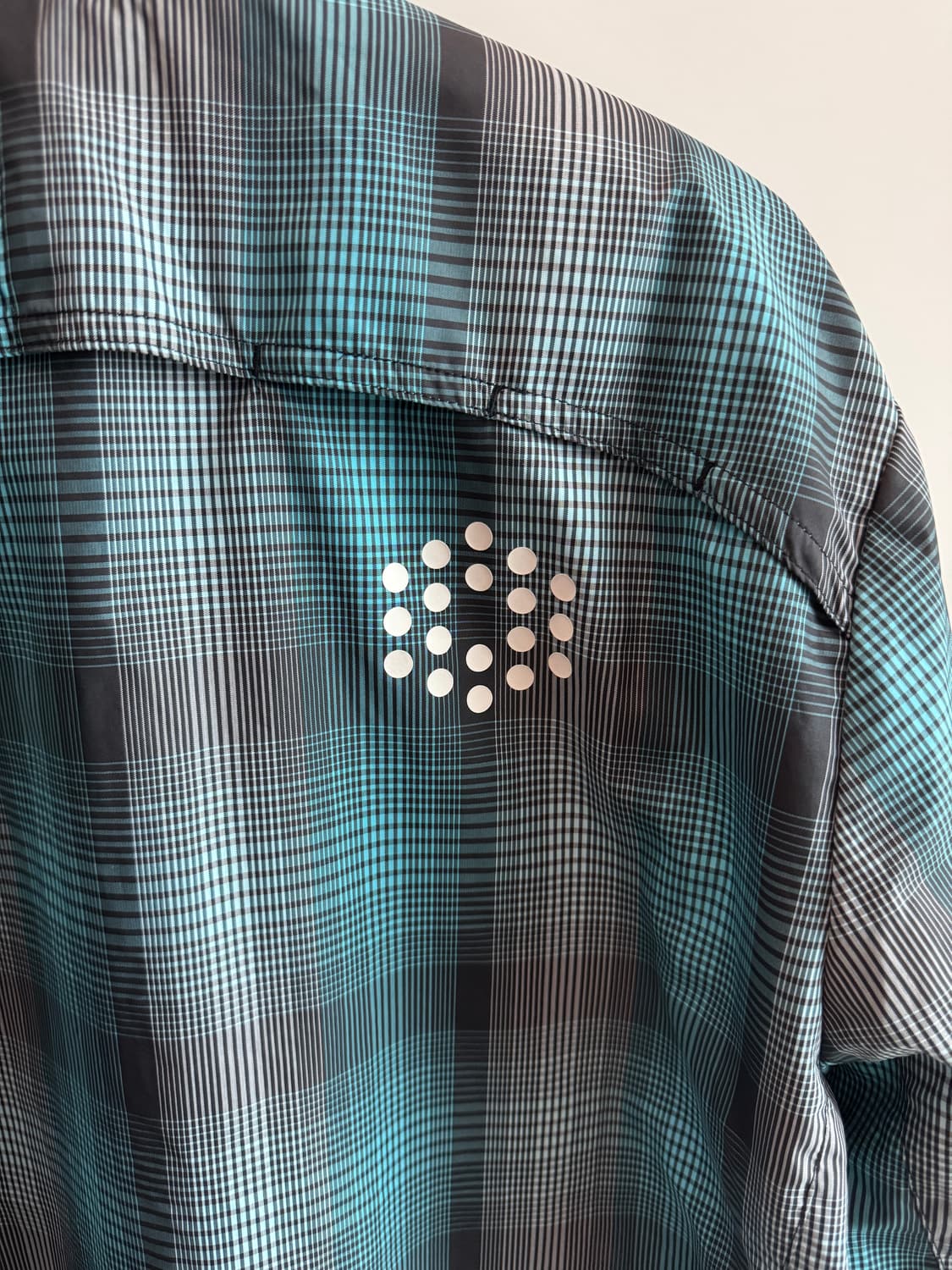 vtg puma plaid nylon blouson jacket 상품이미지4