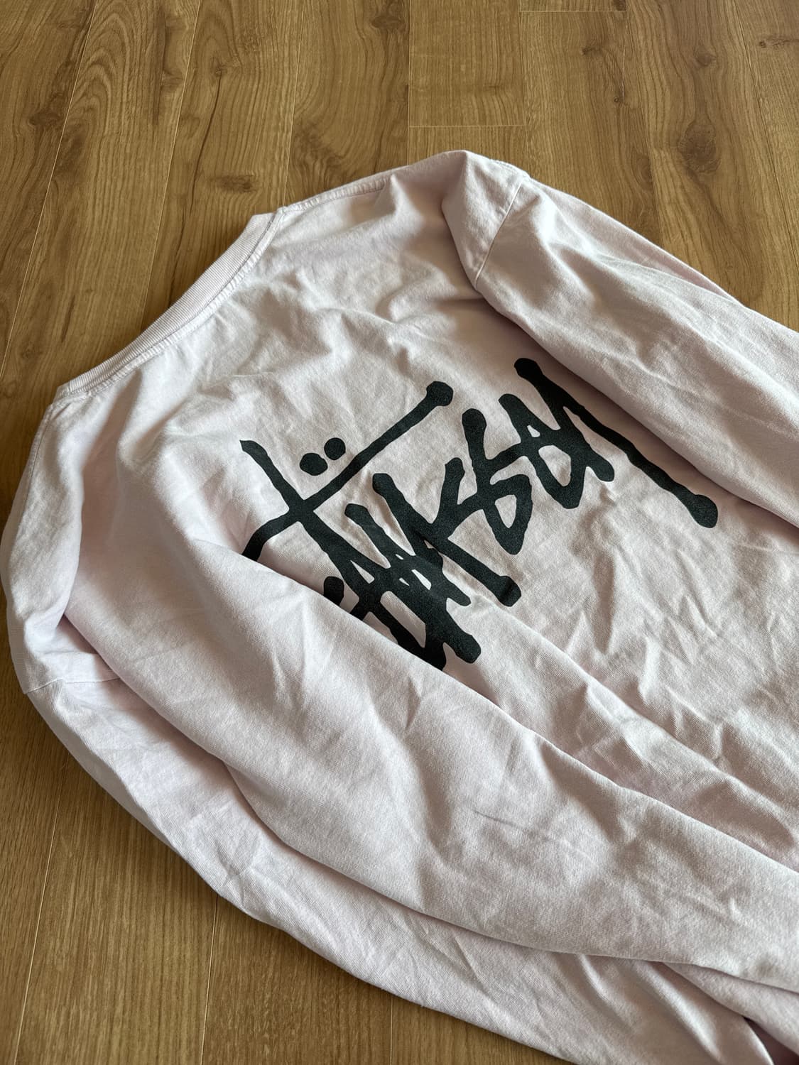 연핑크 스투시 슬리브 상품이미지1