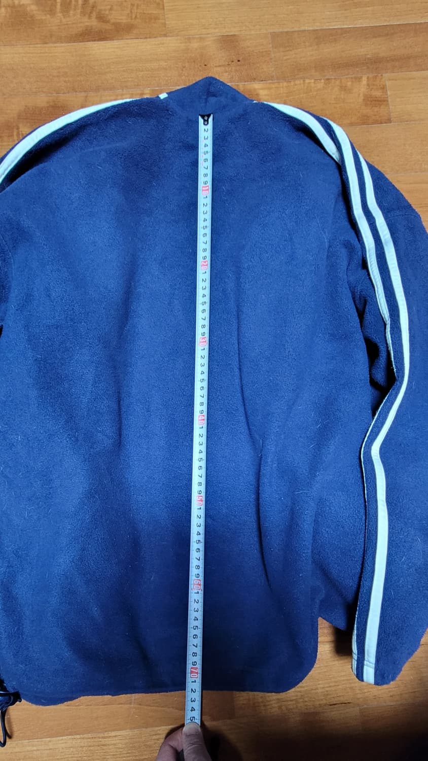 90's 아디다스 만국기 삼선 자켓 105 (네이비) 상품이미지5