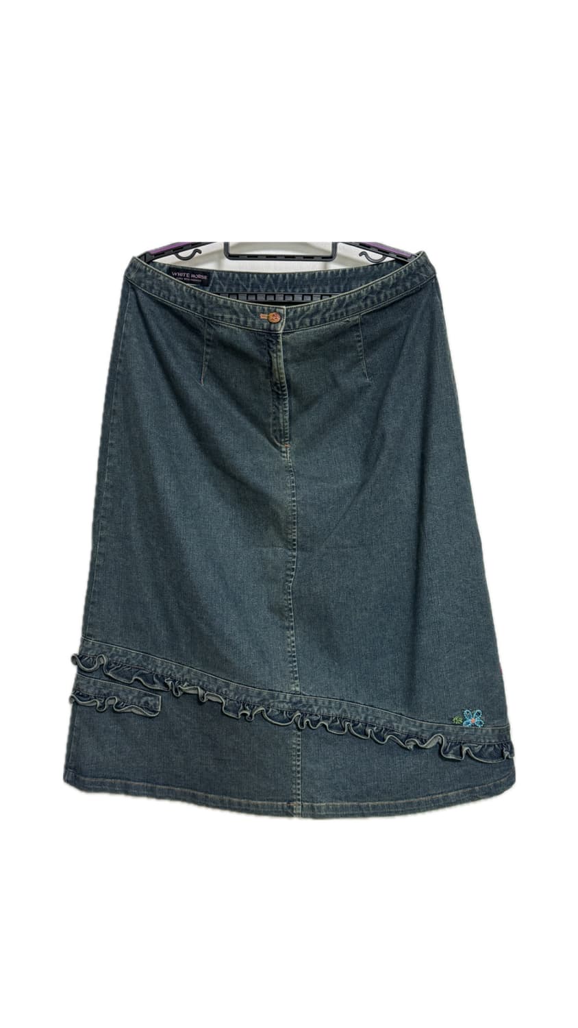 모리걸 자수 청스커트 상품이미지1