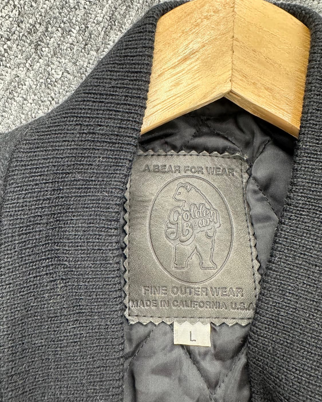 (L)90'S GOLDEN BEAR 바시티자켓-M1279 상품이미지4
