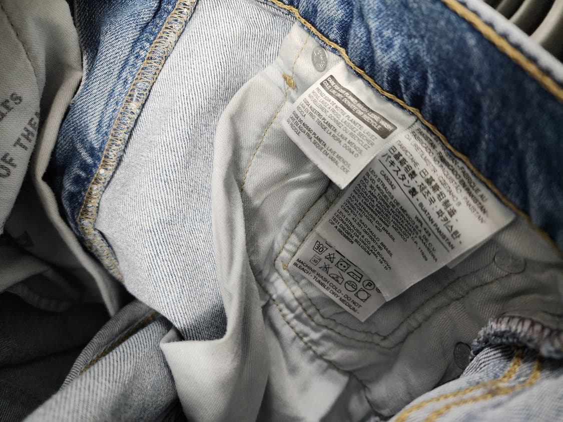 리바이스 502 연청 데님 상품이미지4