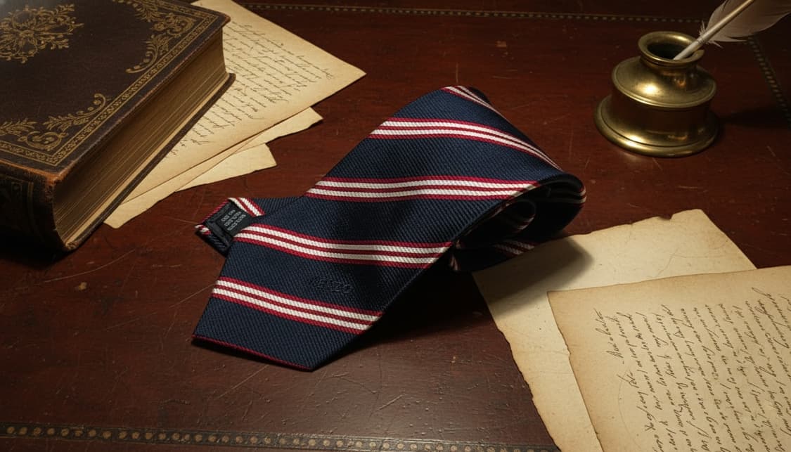 [정품] 겐조 옴므 로고 자수 실크 넥타이 (이탈리아제) 상품이미지1