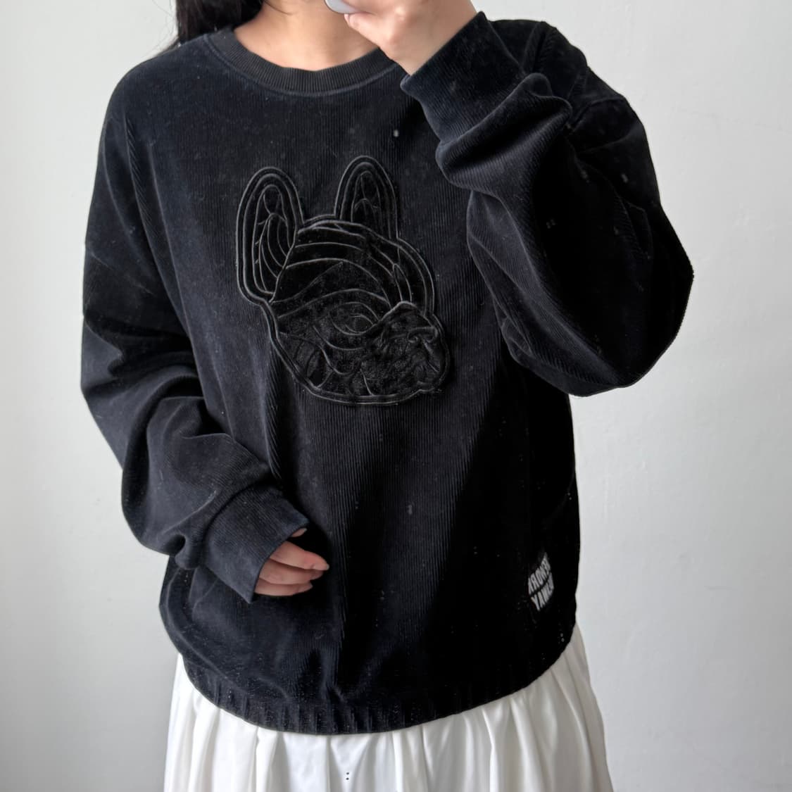 라이프워크 블랙 맨투맨 상품이미지2