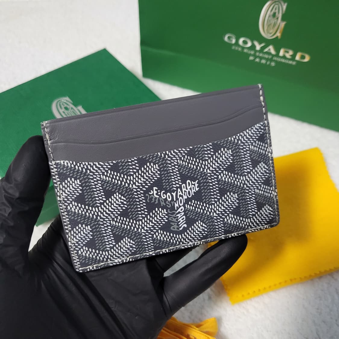 [새상품급/풀구성]고야드 생쉴피스 카드홀더 카드지갑 그레이 상품이미지3
