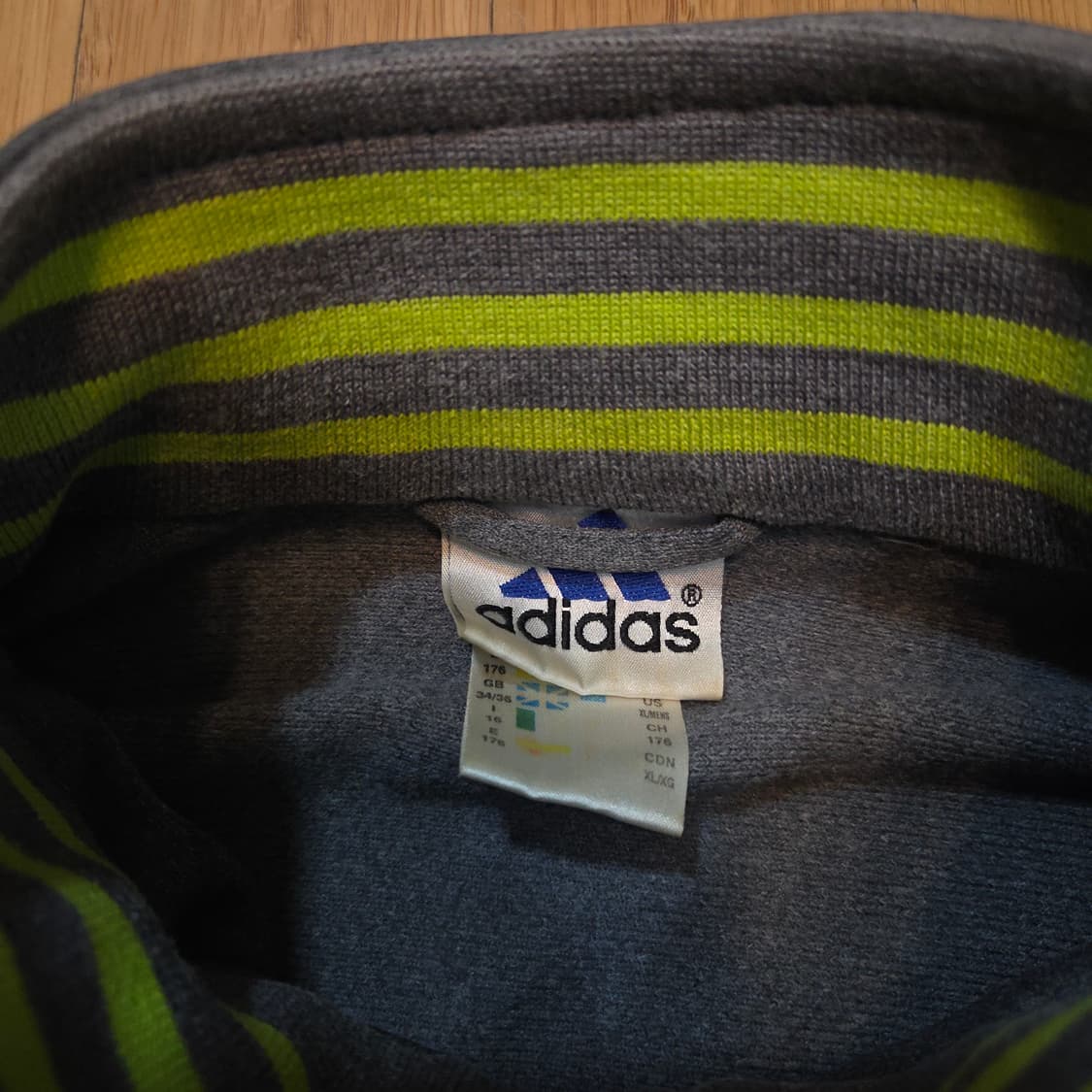 아디다스 올드스쿨 빅로고 트랙탑 져지 네온 (XL) 상품이미지6