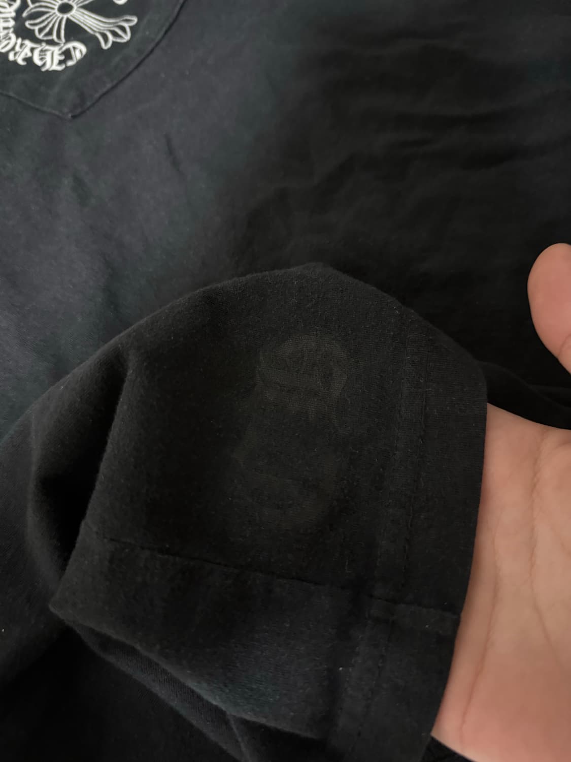 크롬하츠 트리플 로고 블랙 반팔 M 상품이미지3