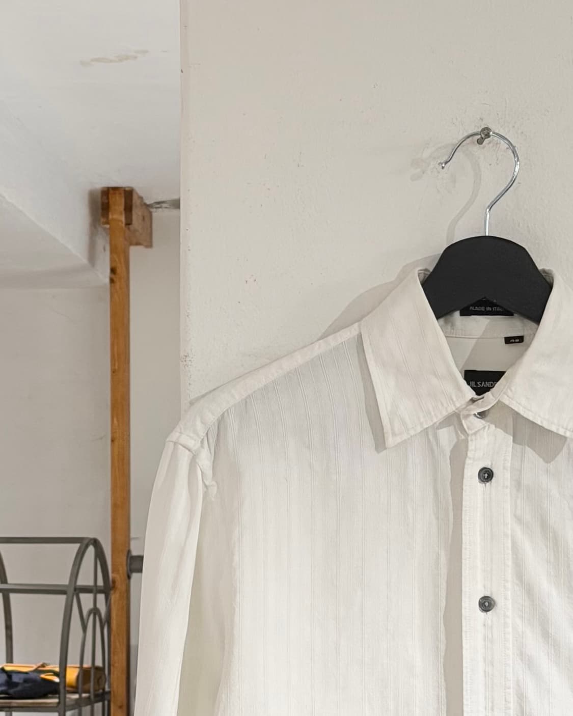 질샌더 화이트 스트라이프 셔츠 상품이미지2