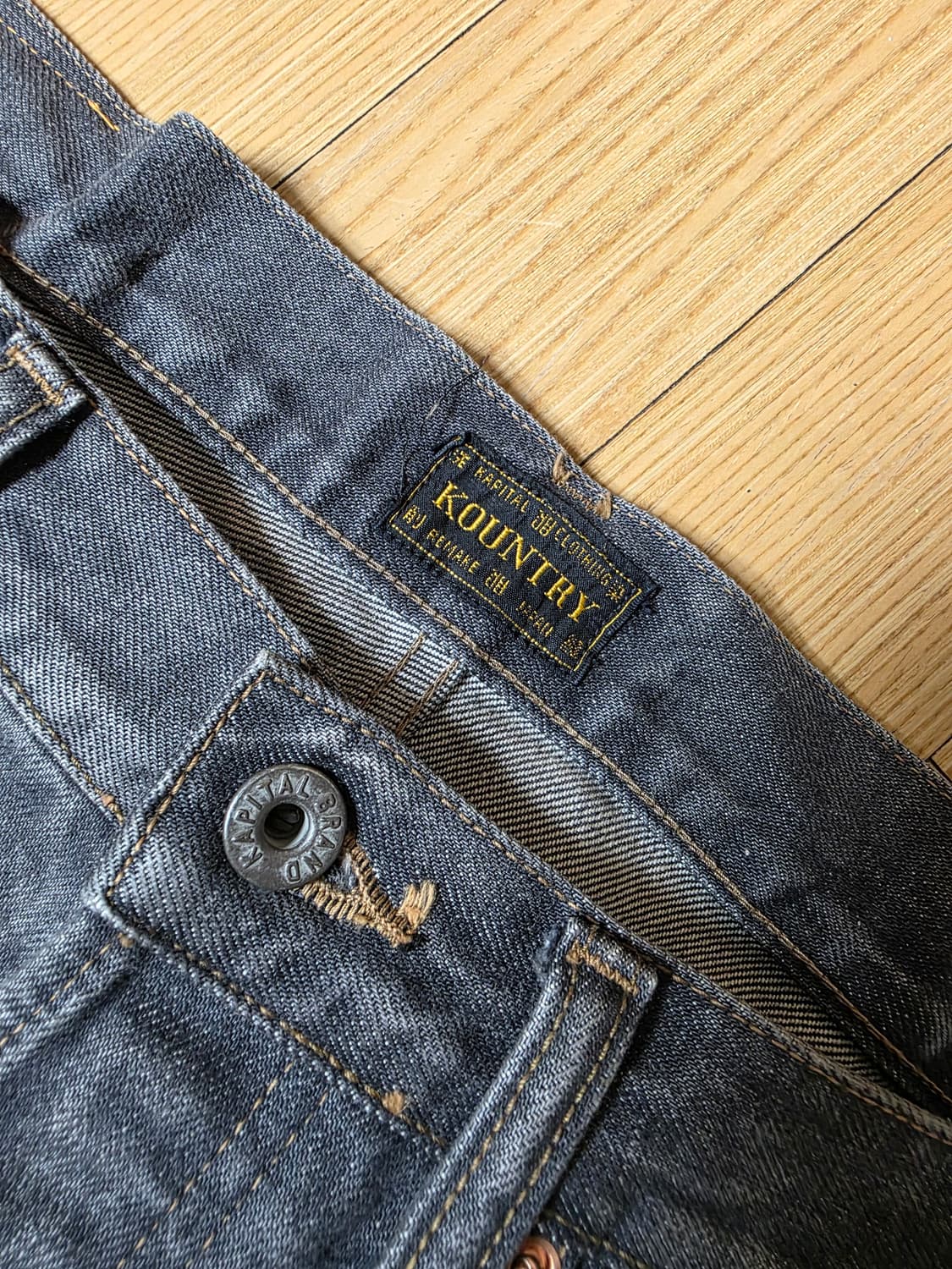 캐피탈 본 데님 멕시칸 턱시도 5P 오카길리 팬츠 블랙 36 사이즈 상품이미지4