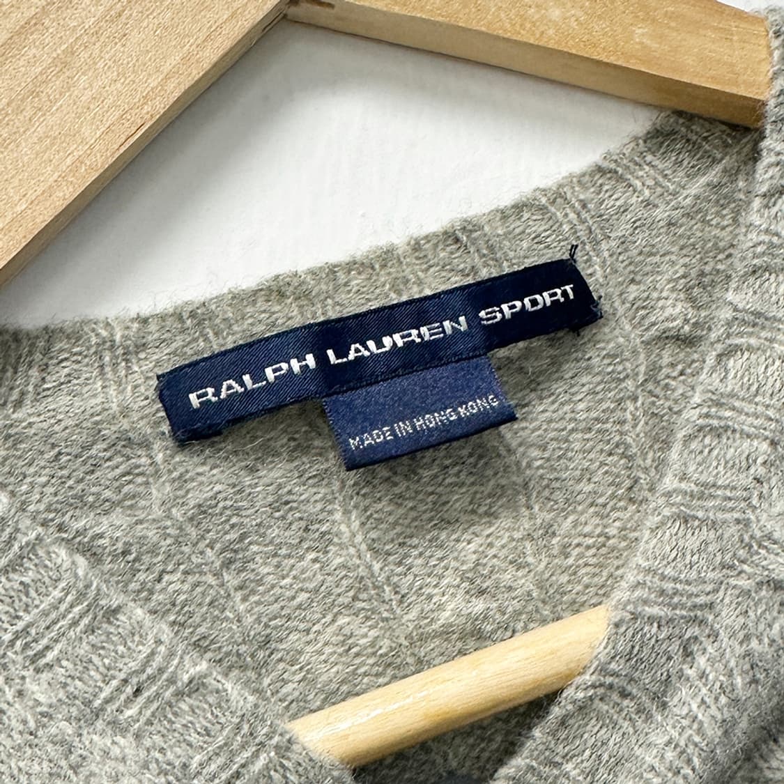 폴로 랄프로렌 램스울100 라운드넥 크루넥 케이블 니트 스웨터 여성 L 상품이미지5