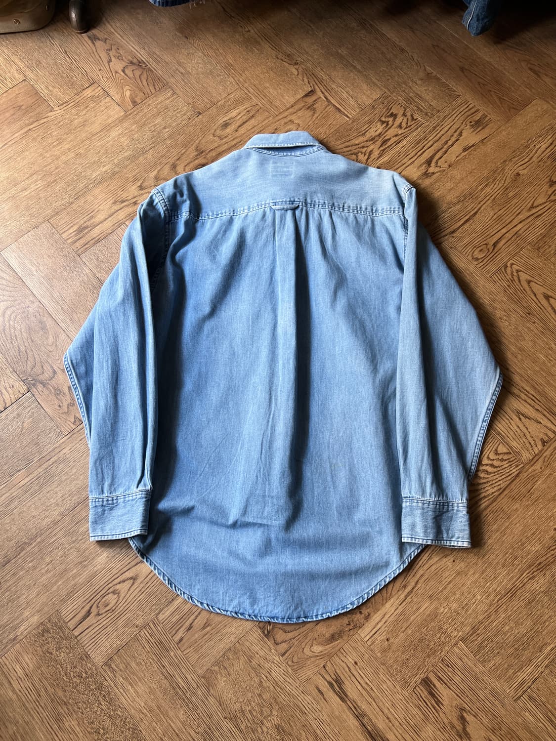 [S]90's Old GAP 올드갭 타탄체크 데님 셔츠 상품이미지6