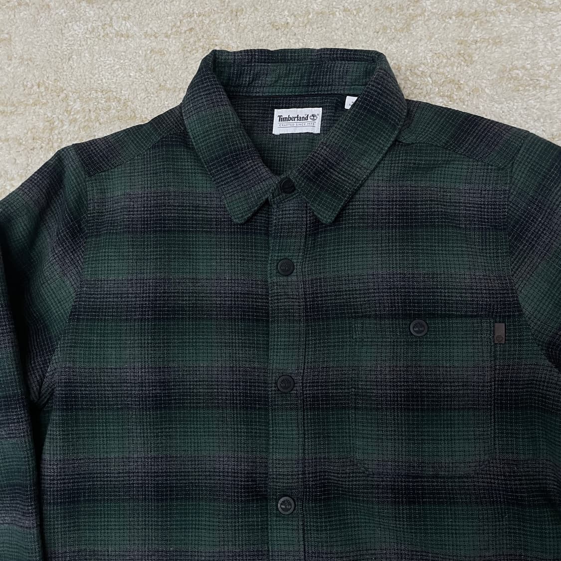 [M] 팀버랜드 헤비 코튼 쉐르파 체크 셔츠 자켓  상품이미지5