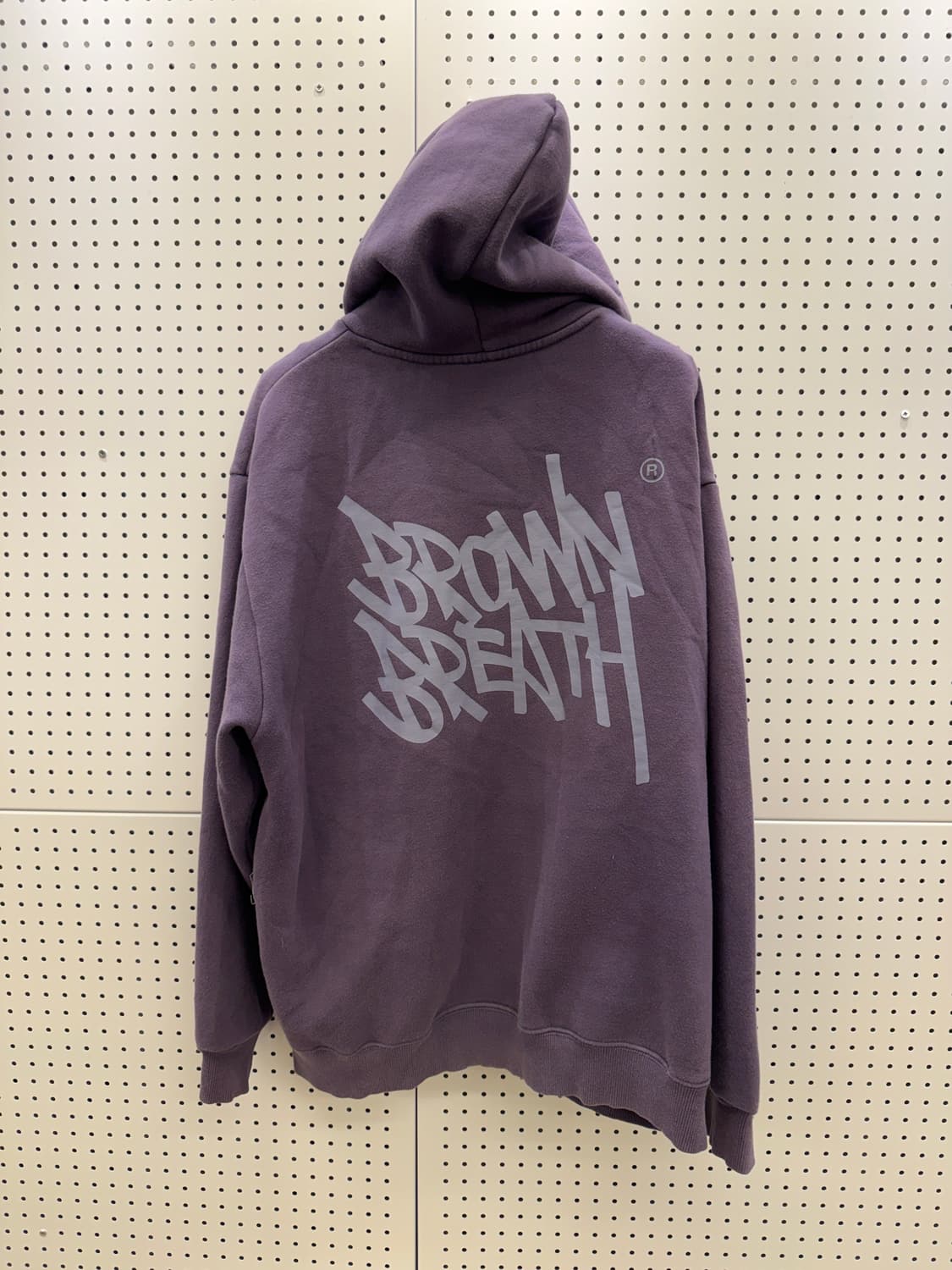 브라운브레스 로고 백프린팅 후드티 U1166 상품이미지3