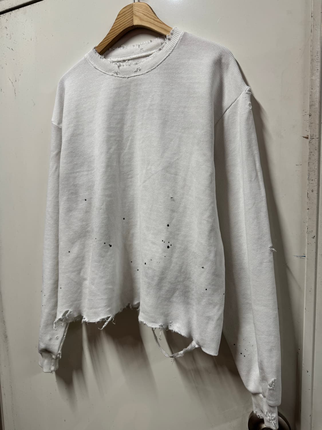 빈티지 와플 긴팔 상품이미지2