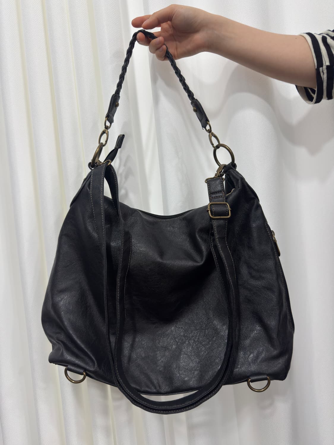 leather design shoulderbag 상품이미지4